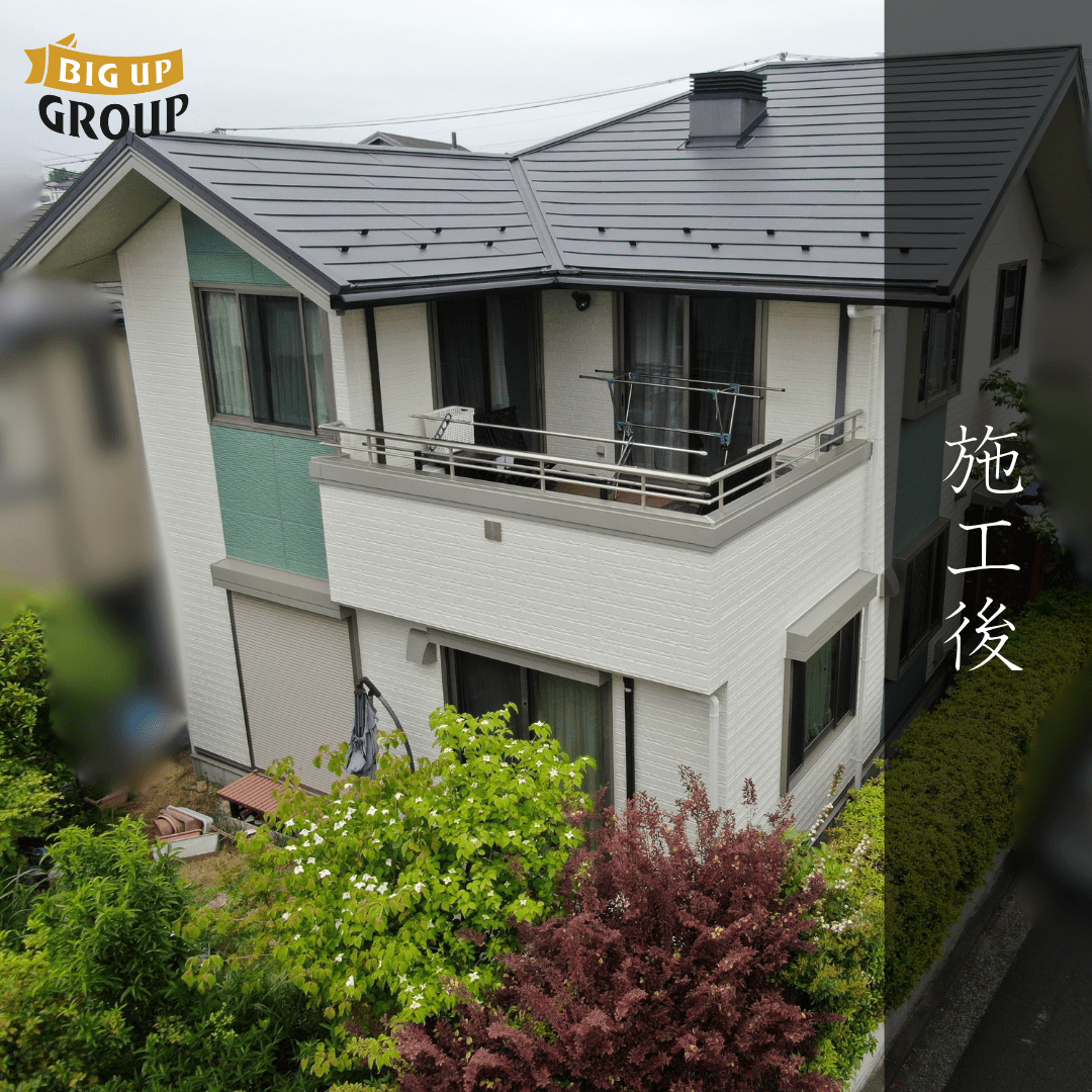 横浜市都筑区 I様邸 外壁塗装・シーリング工事 施工後の様子